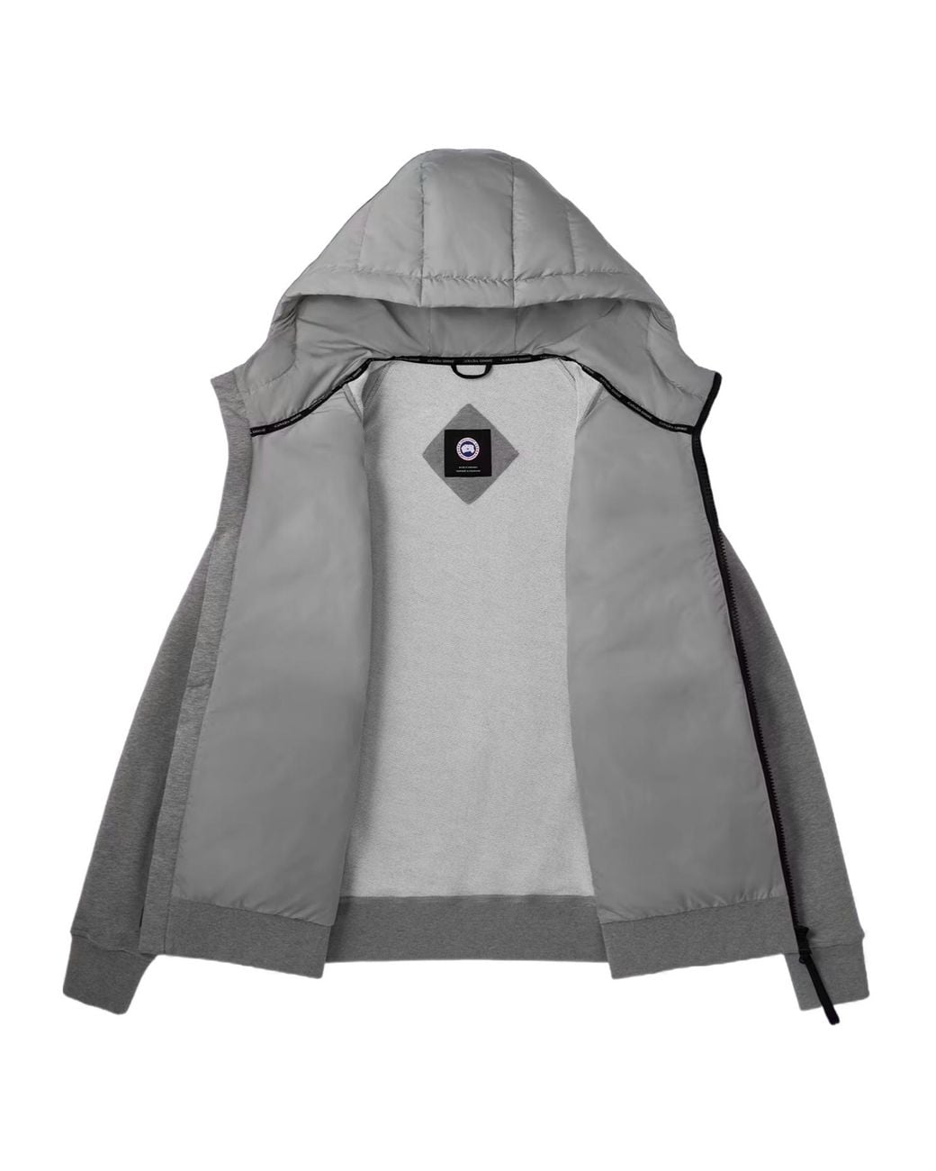 Canada Goose Gray Apos;S Hybridge Huron Padded-Front Jacket for men
