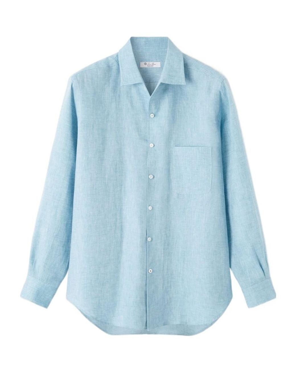 Loro Piana Blue Andre Shirt for men