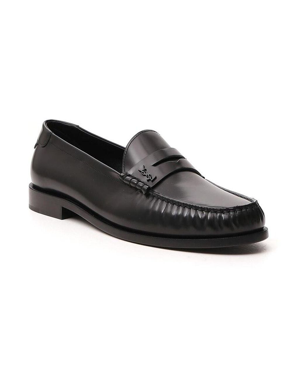 Saint Laurent Black Le Loafer Penny Slippers for men