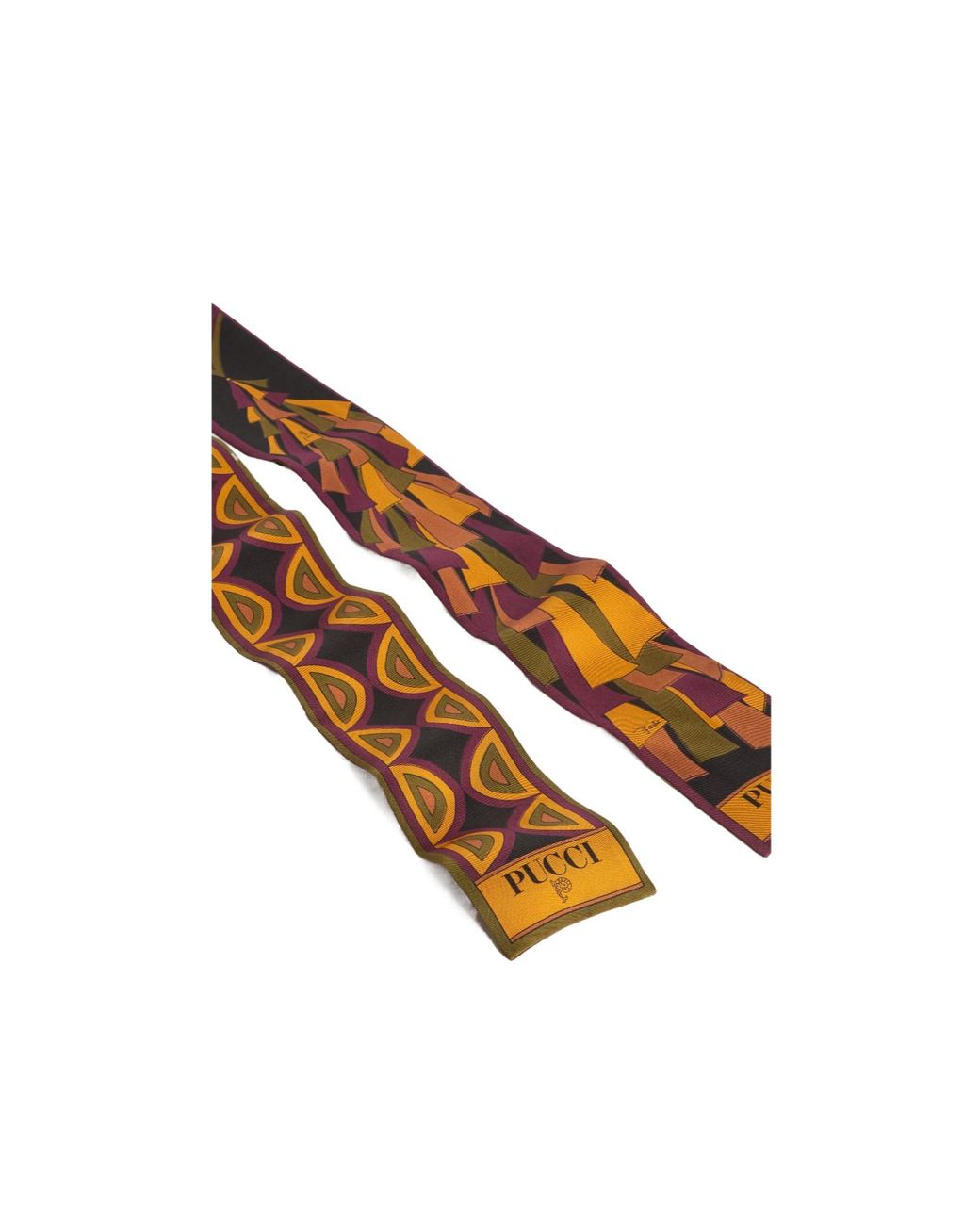 Emilio Pucci Brown Pucci Mixed Print Bandeau