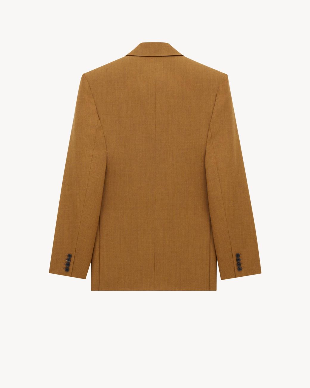 Saint Laurent Brown Double-Breasted Long-Sleeved Jacket for men