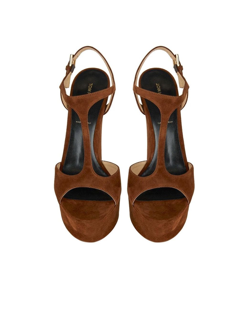 Tom Ford Brown Platform Heeled Sandals