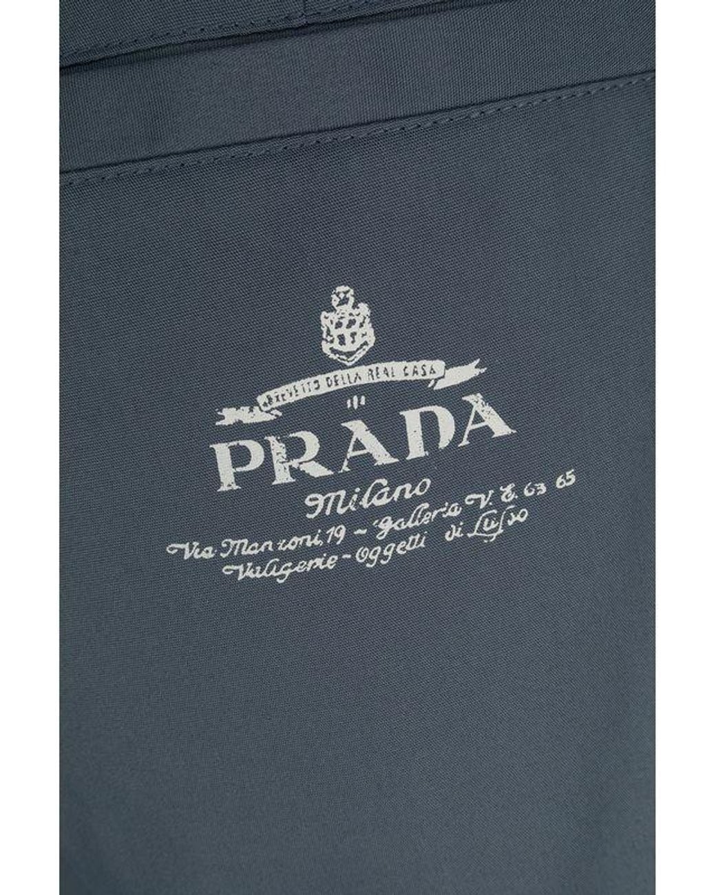 Prada Blue Tailored Bermuda Shorts for men