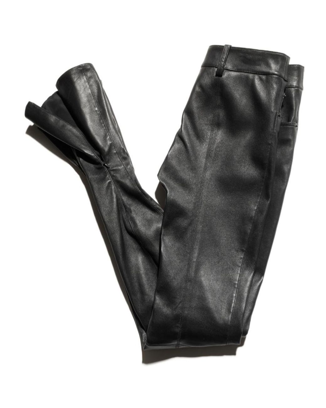 Gucci Gray Lightweight Stretch Leather Pants