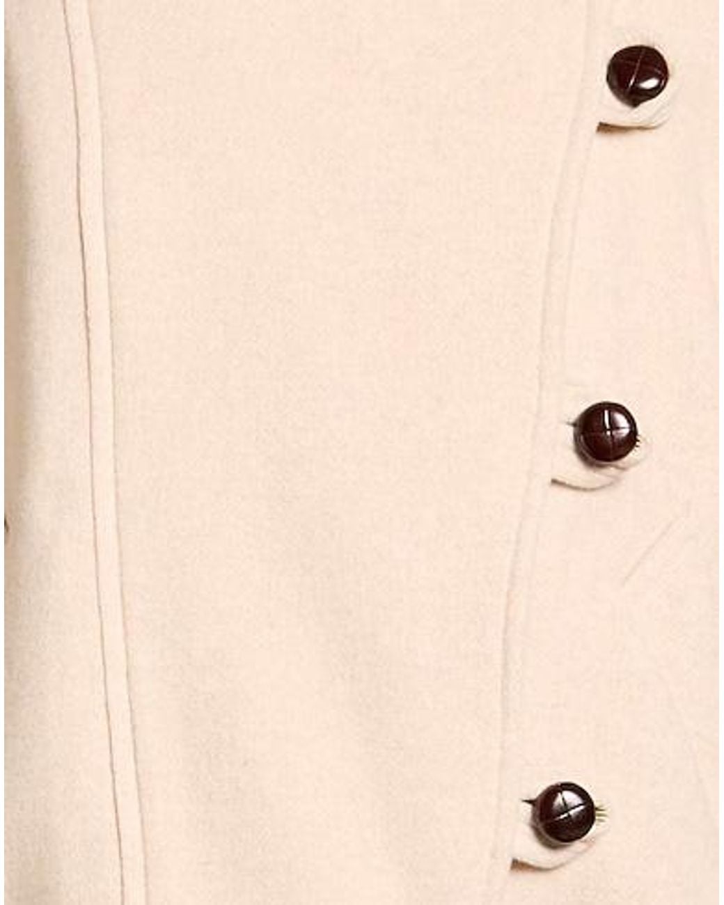 Isabel Marant Natural Single-Breasted Long-Sleeve Coat