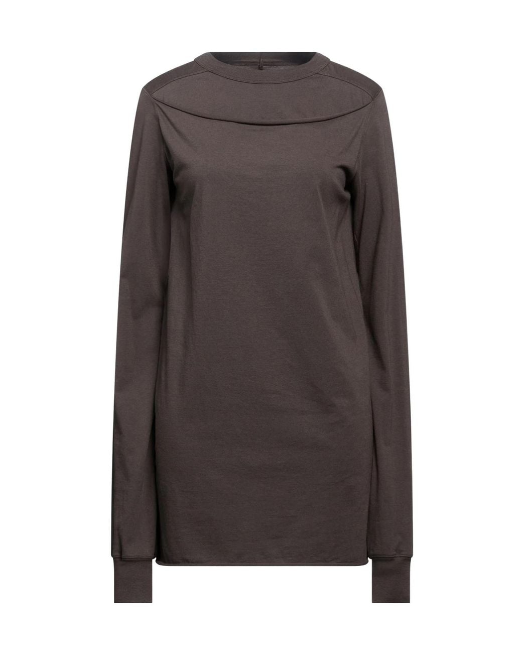 Rick Owens Brown Dark T-Shirt Cotton