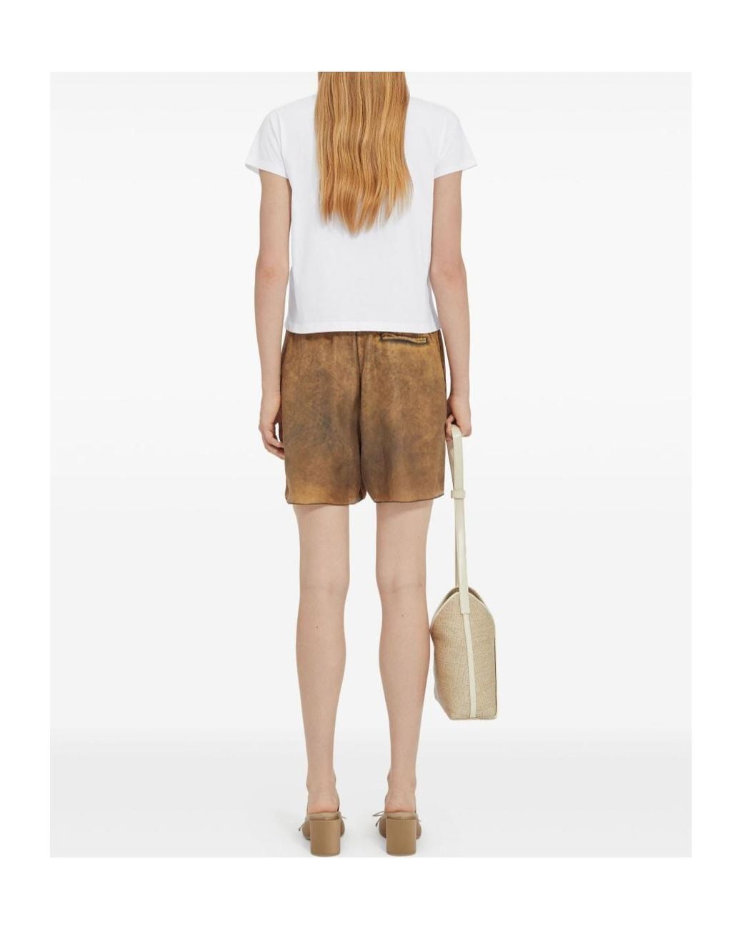 MM6 by Maison Margiela White Short-Sleeve Crewneck T-Shirt
