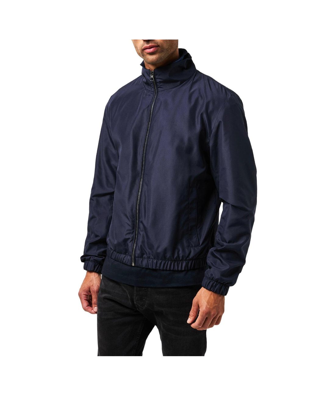 Boss Blue Minimalist Casual Jacket for men