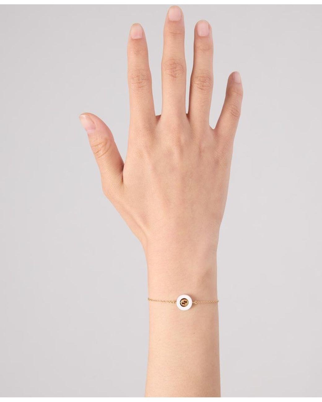 Gucci Multicolor Interlocking G Chain Bracelet