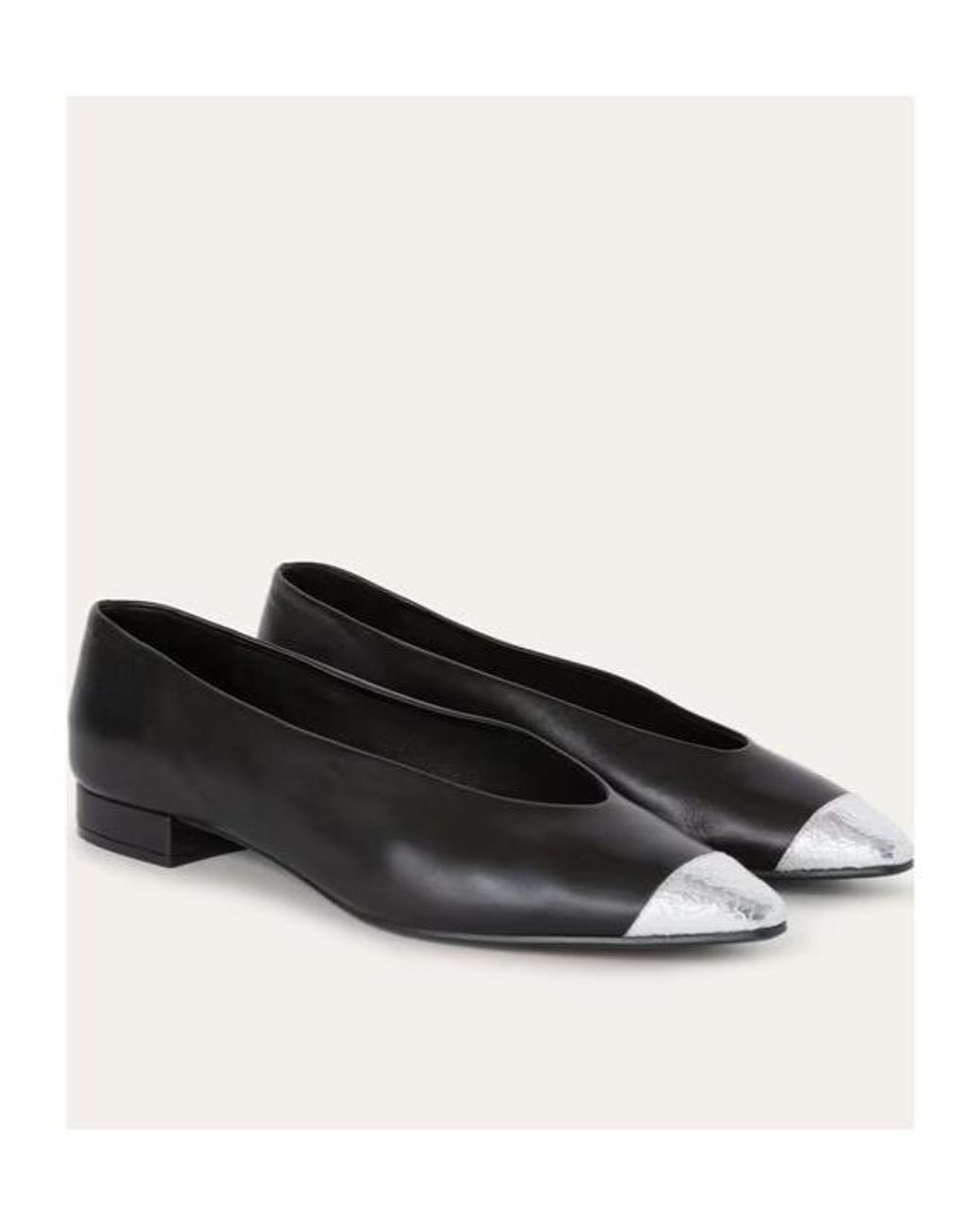 Loro Piana Black Rebecca Stitched Ballet Shoes