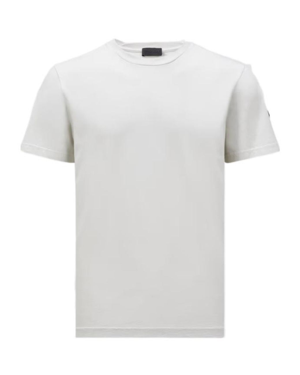 Moncler White Logo T-Shirt for men