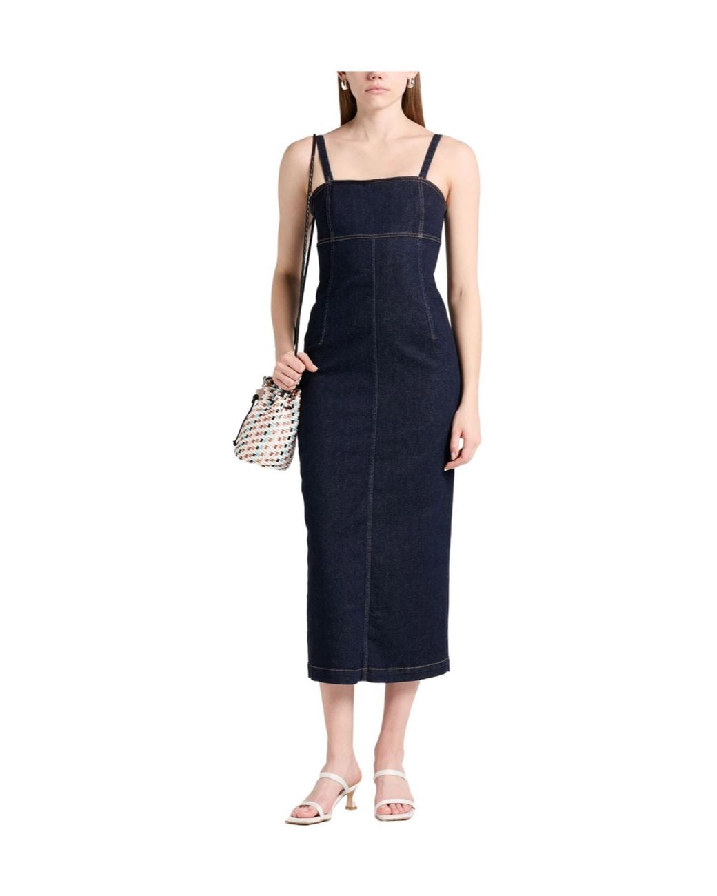 Weekend by Maxmara Blue Slim-Fit Denim Skirt