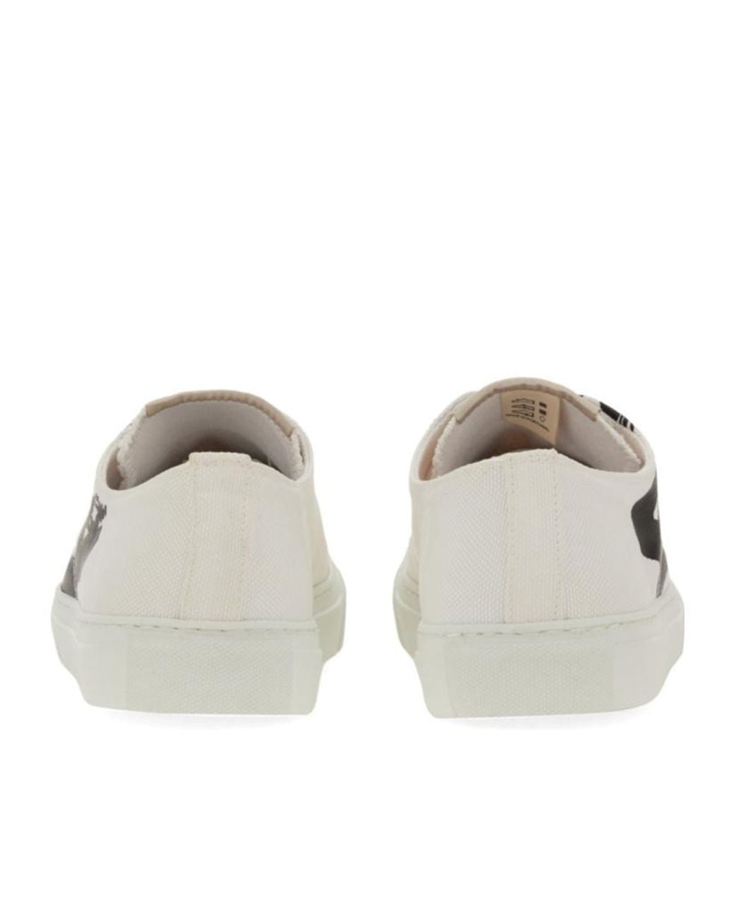 Vivienne Westwood White Plimsoll 2.0 Low-Top Snakers for men