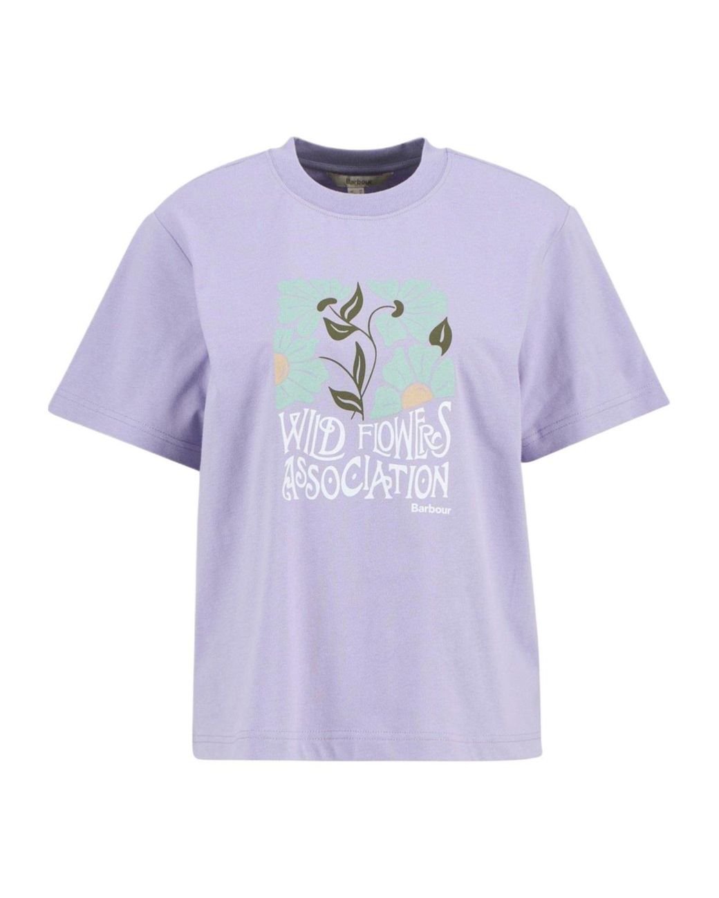 Barbour Purple Printed T-Shirt