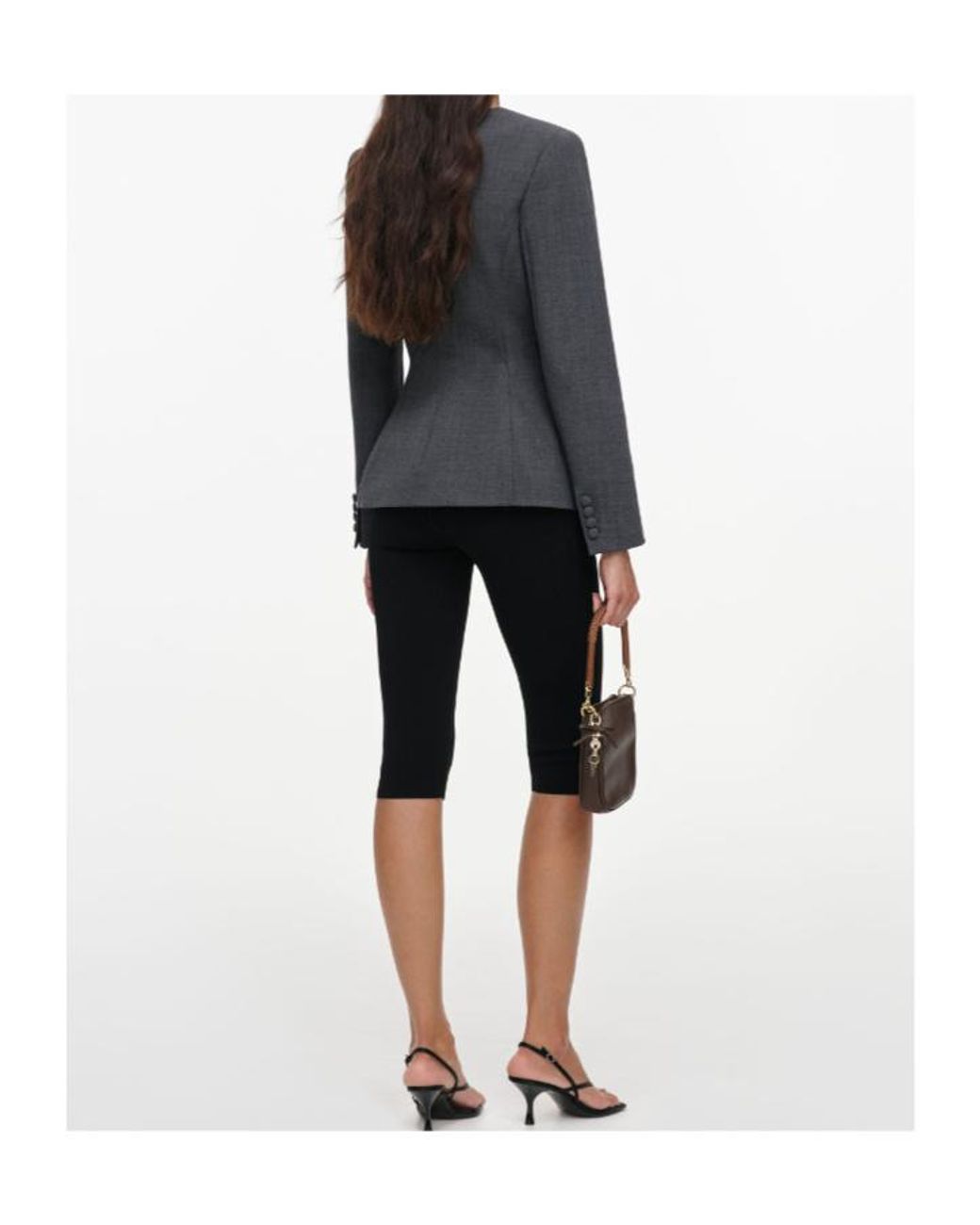 Self-Portrait Black Wool Peplum Blazer