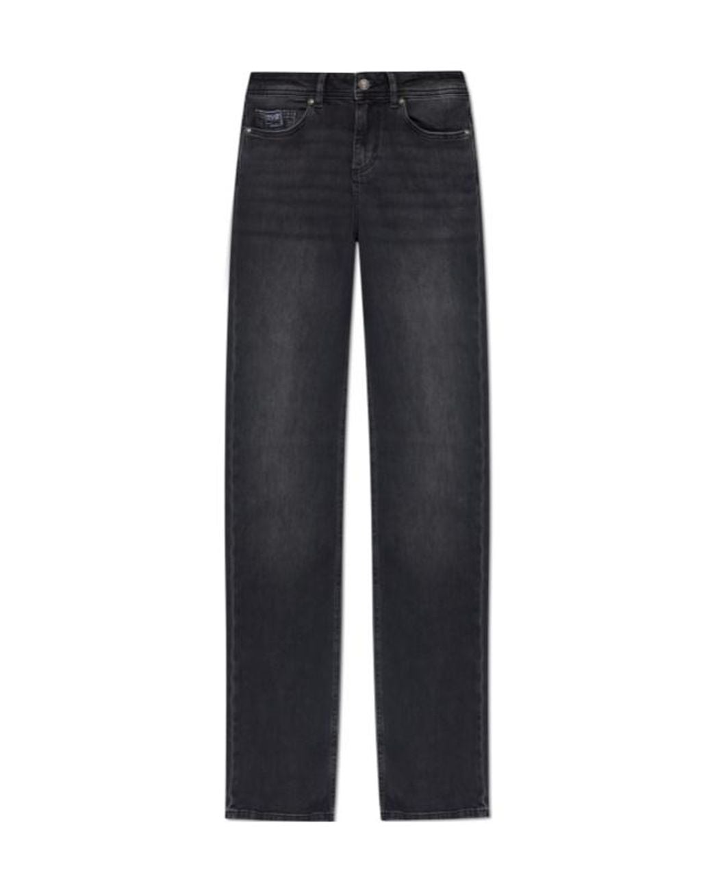 Versace Jeans Blue Couture Logo Patch Straight Leg Jeans for men