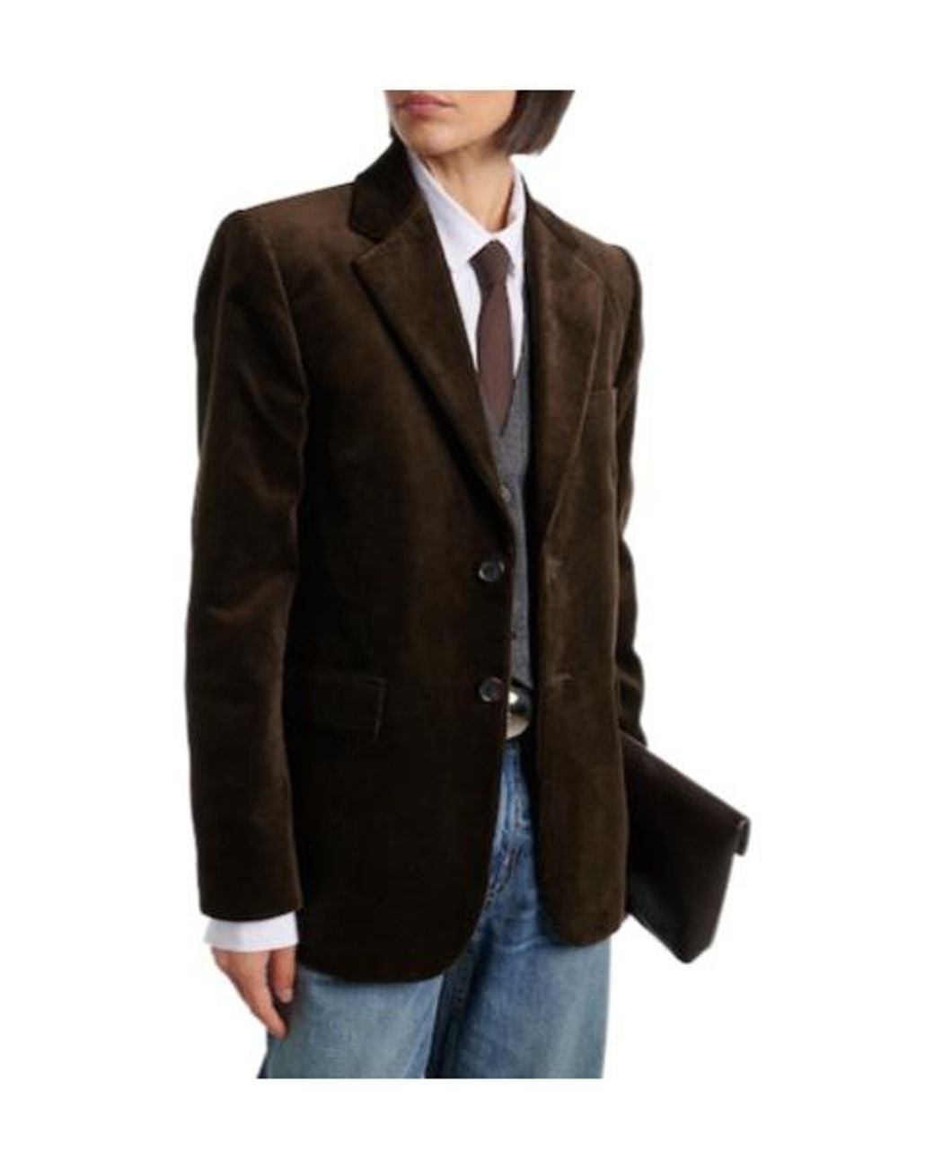 Nili Lotan Black Romain Cotton Corduroy Jacket