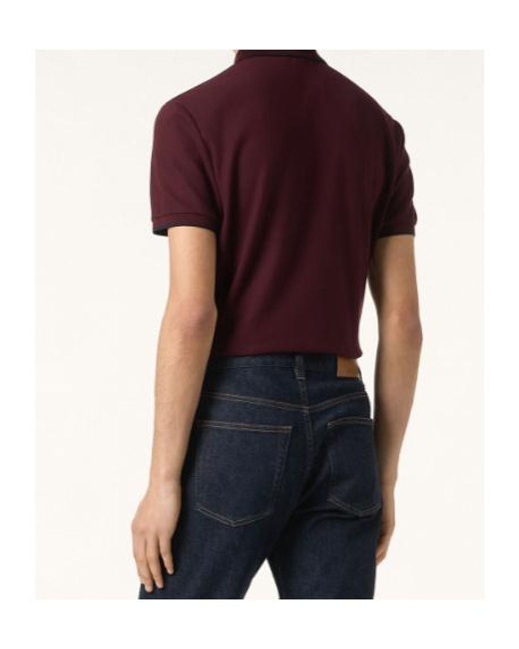 Loro Piana Red Brentwood Polo for men