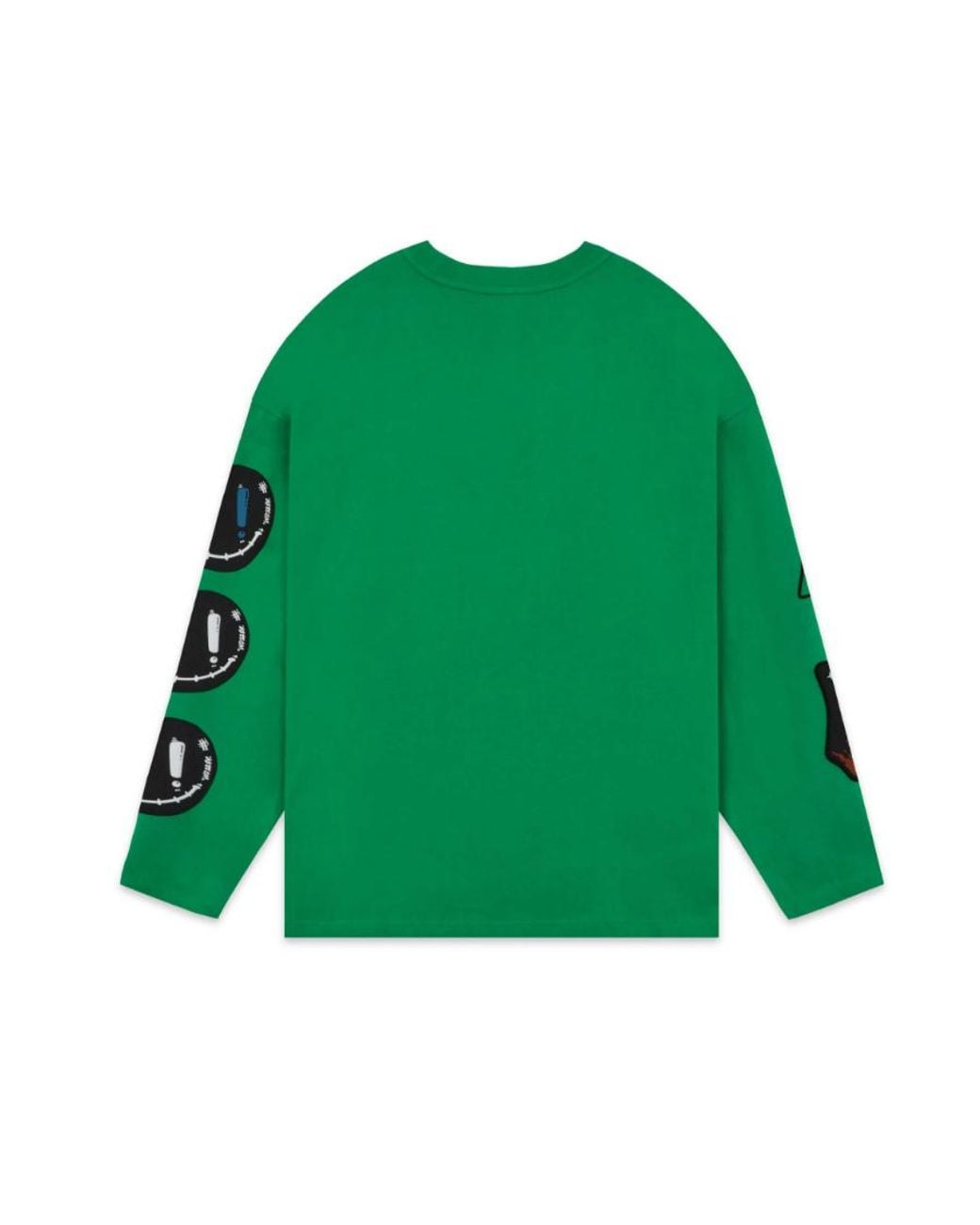 we11done Green Graphic-Print Cotton T-Shirt for men