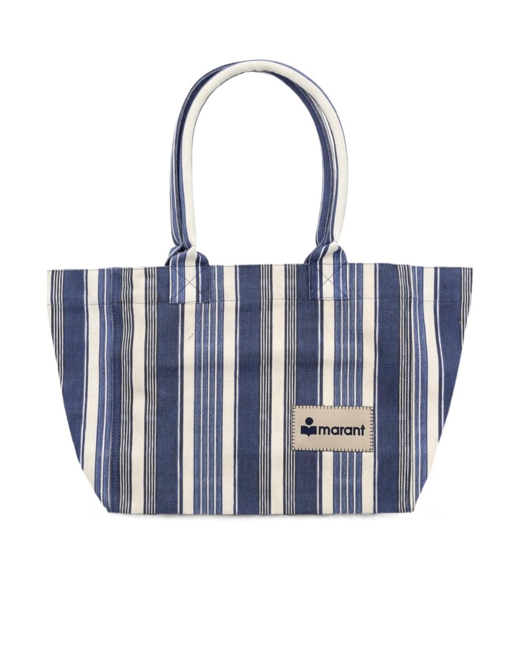 Isabel Marant Blue Logo Patch Tote Bag