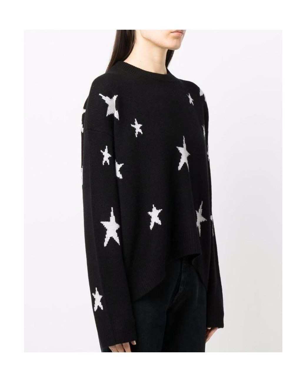 Zadig & Voltaire Black Star Embroidered Sweater