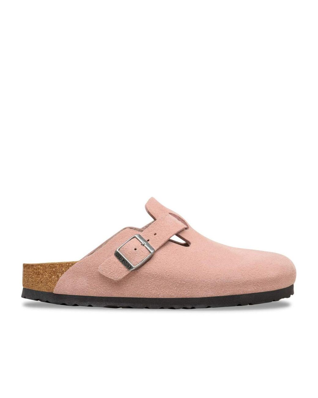 Birkenstock Pink Boston Buckled Mules