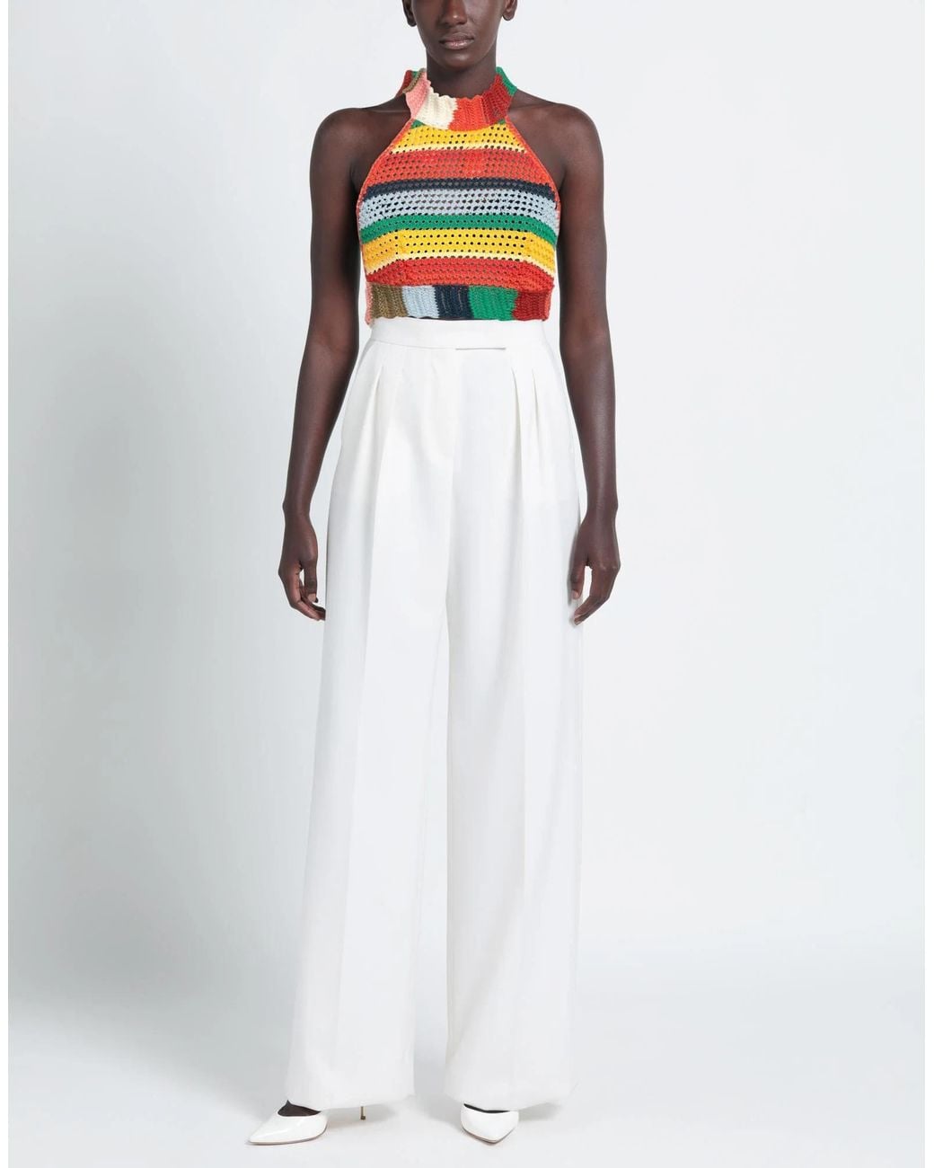 Marni Multicolored Striped Knit Vest