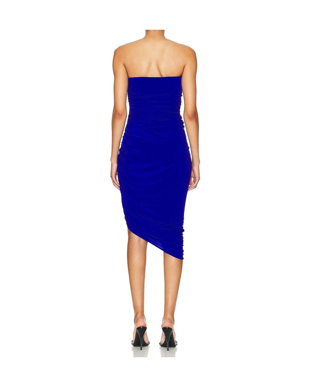 Norma Kamali Blue One Shoulder Dress