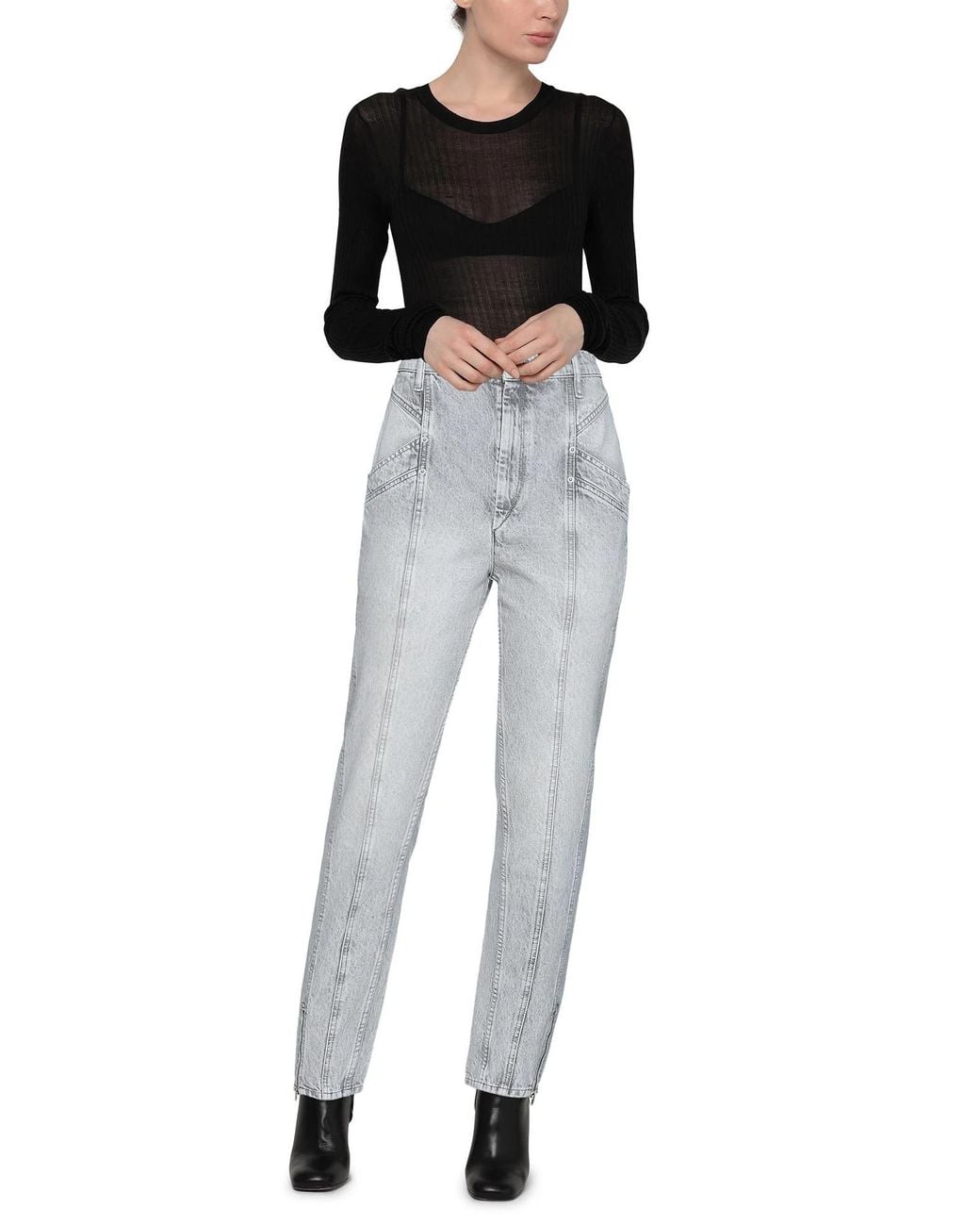 Isabel Marant Gray Skinny Jeans