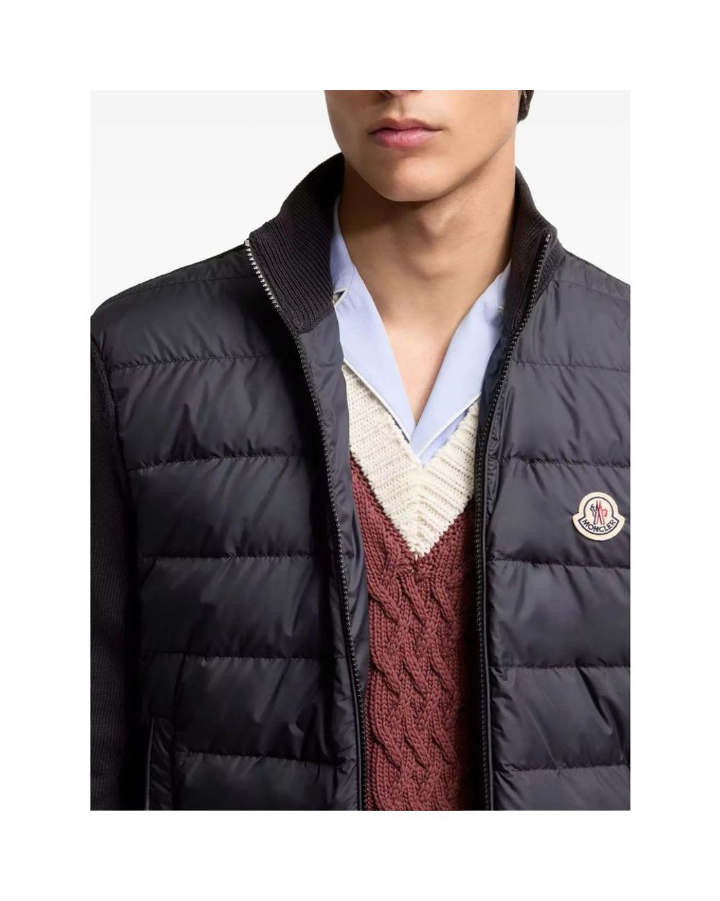 Moncler Blue Down Jackets for men