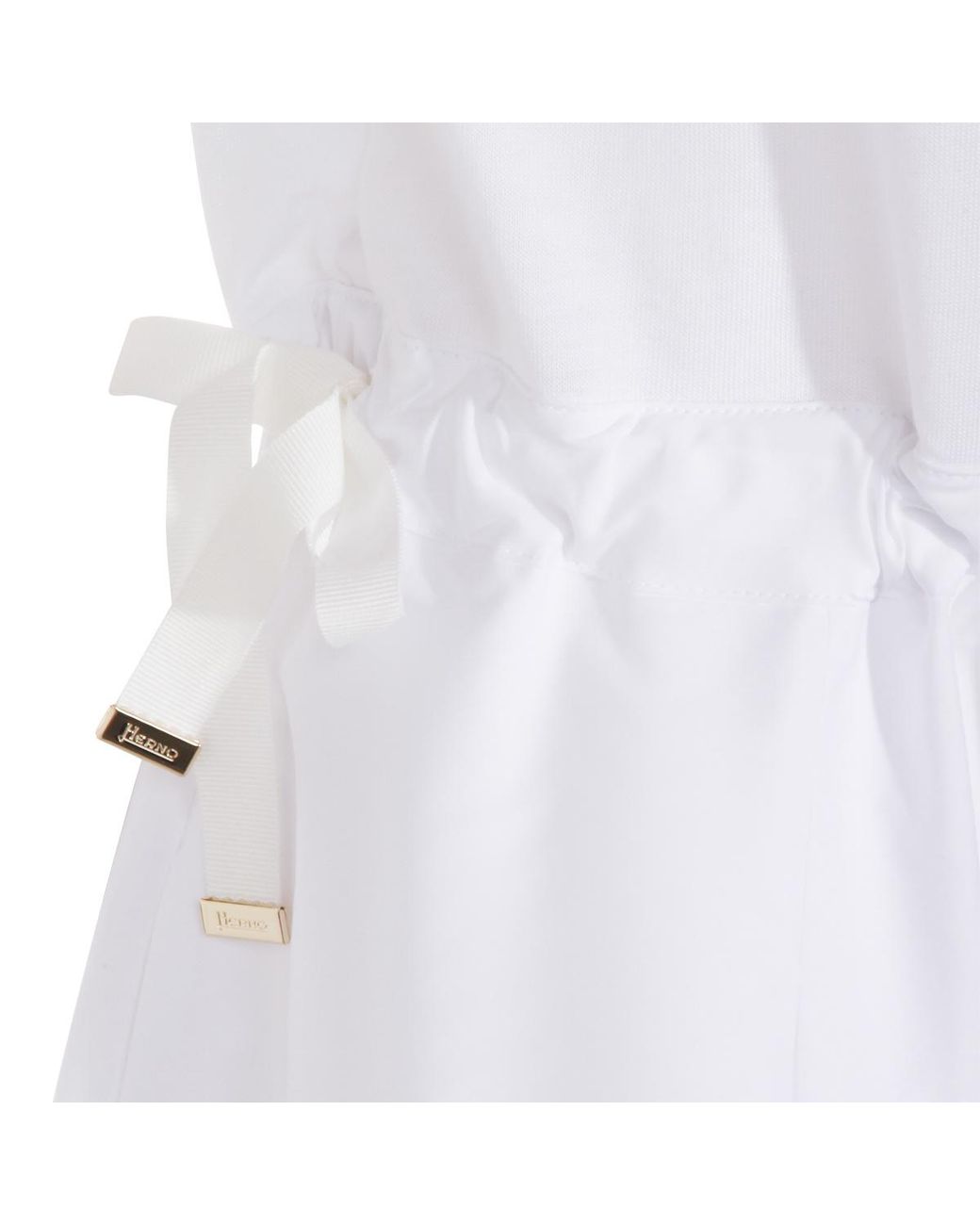 Herno White T-Shirt Midi Dress