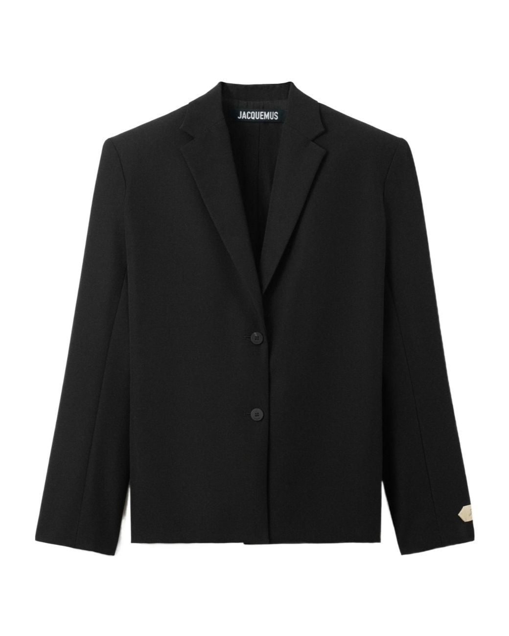 Jacquemus Black Single-Breasted Wool Blazer