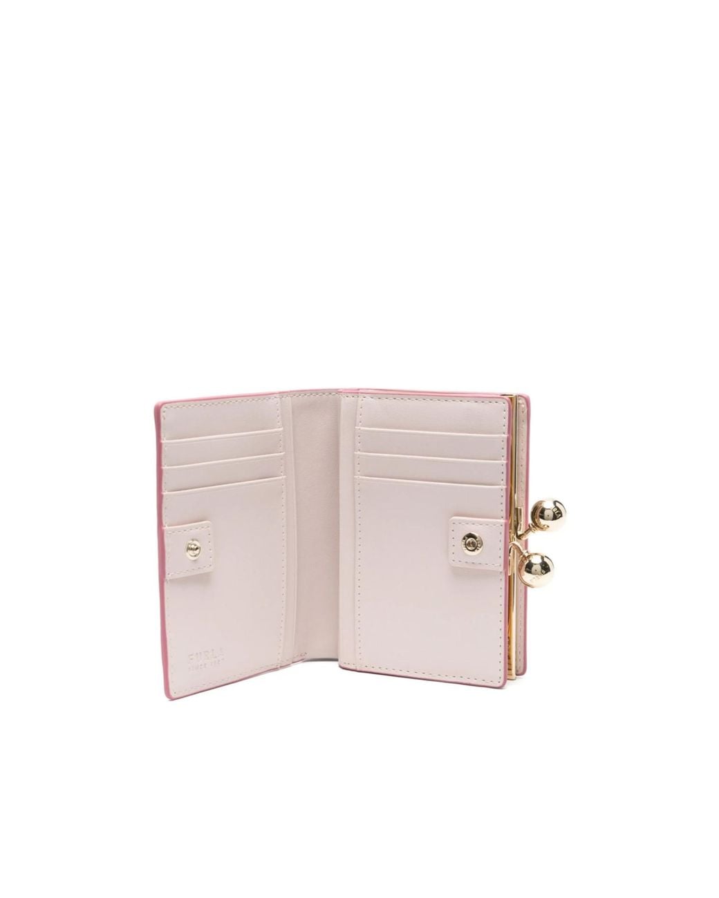 Furla Pink Dots Small Compact Wallet