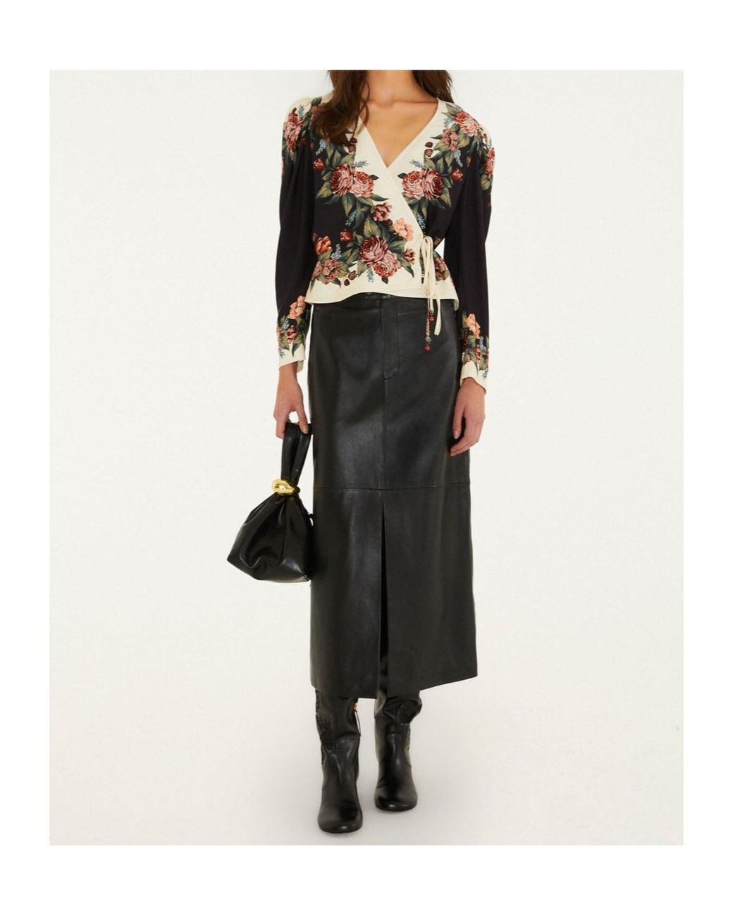 Farm Rio Multicolor Wrap Floral Blouse