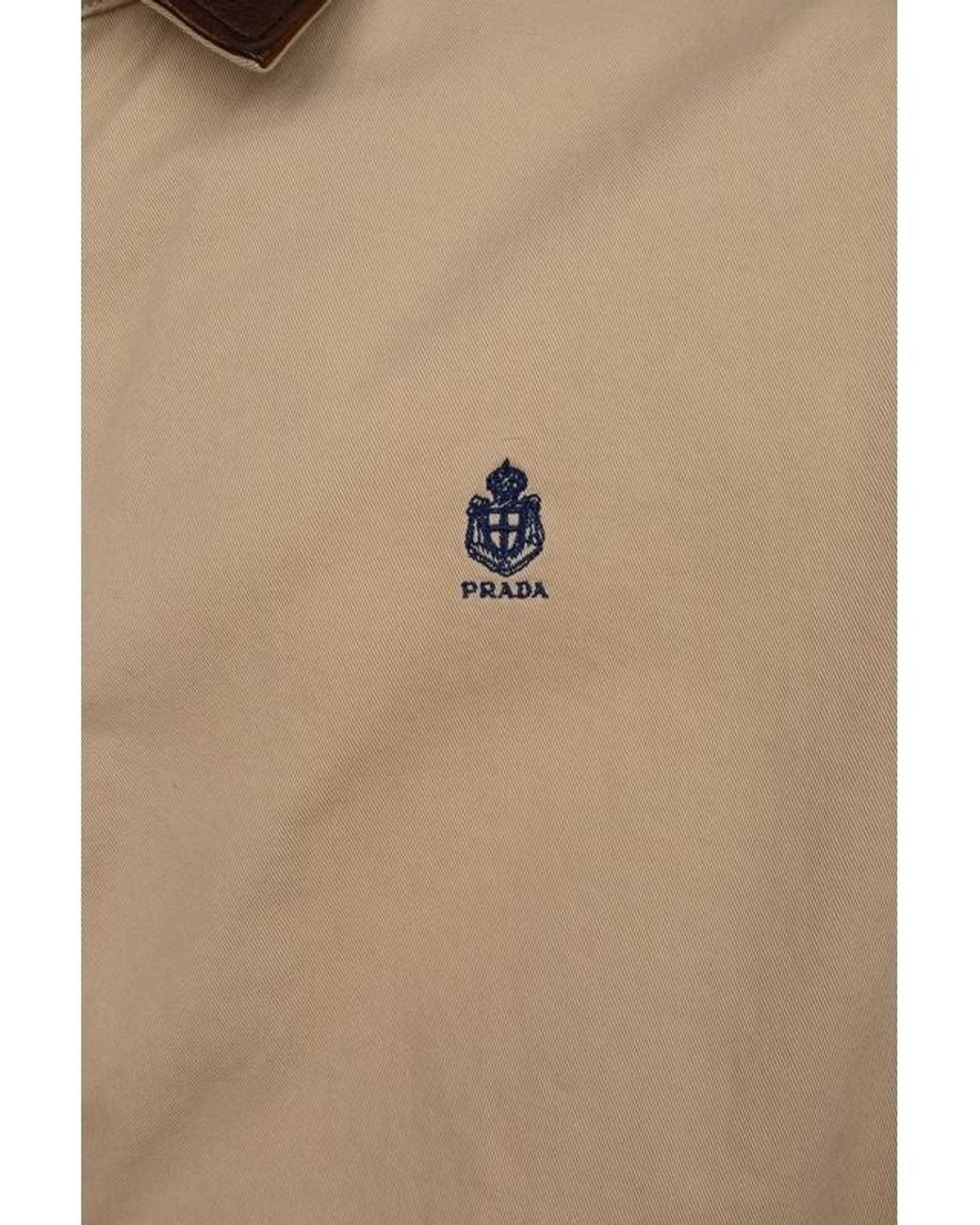 Prada Natural Cotton Bomber Jacket for men