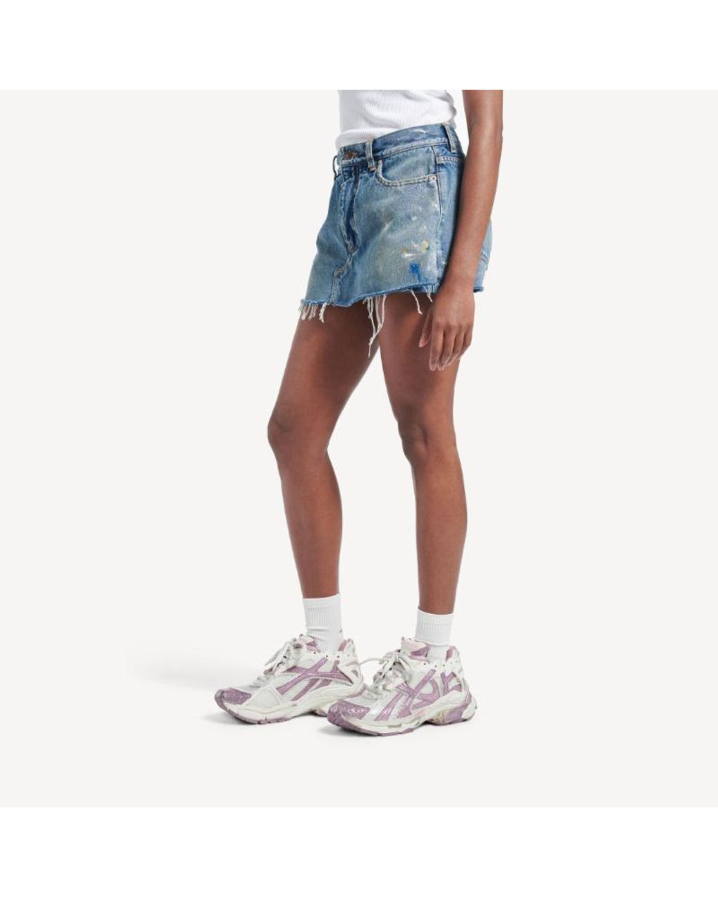 Balenciaga White Runner Glitter Sneaker