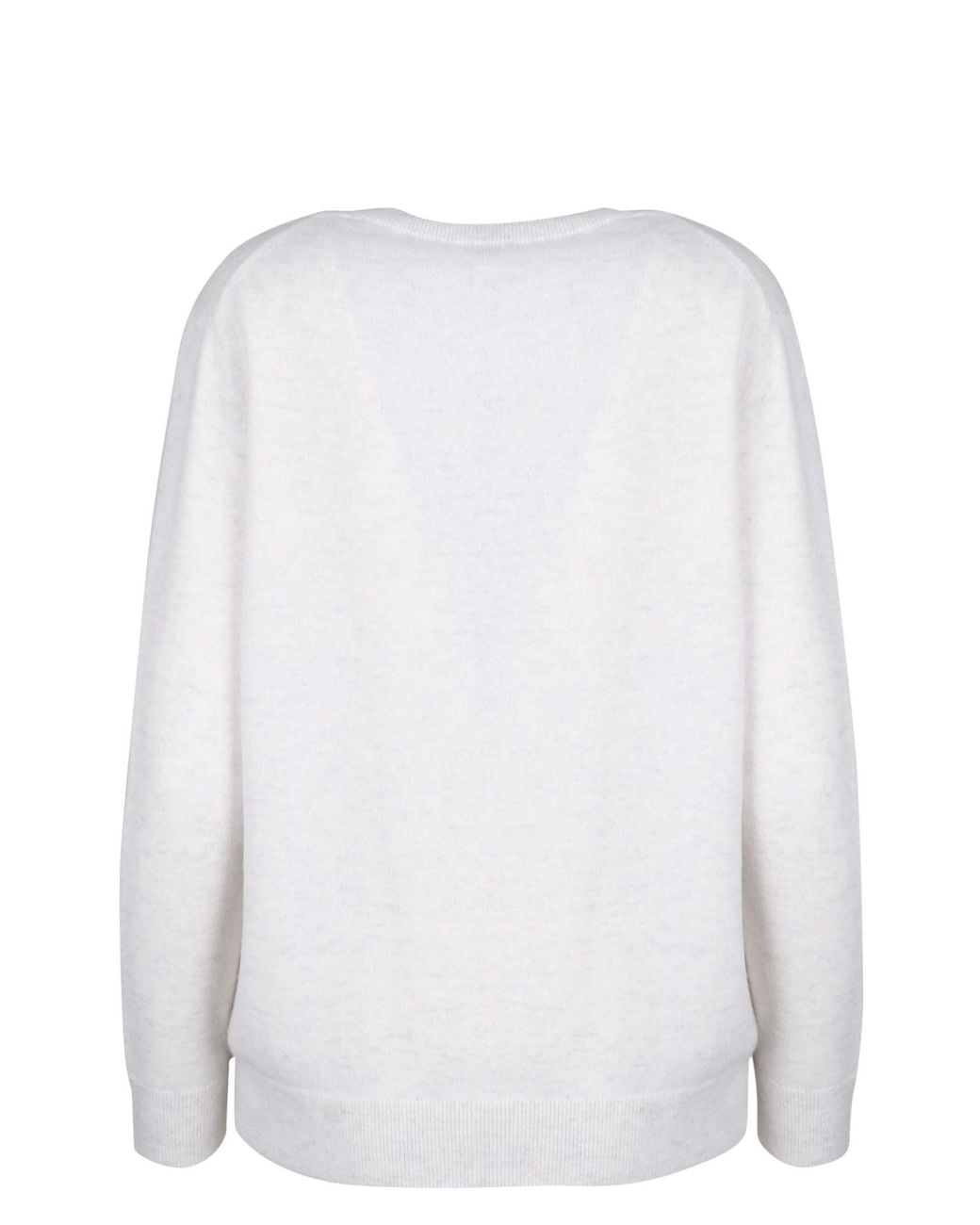 Vince White Weekend Long Sleeved V-Neck Jumper