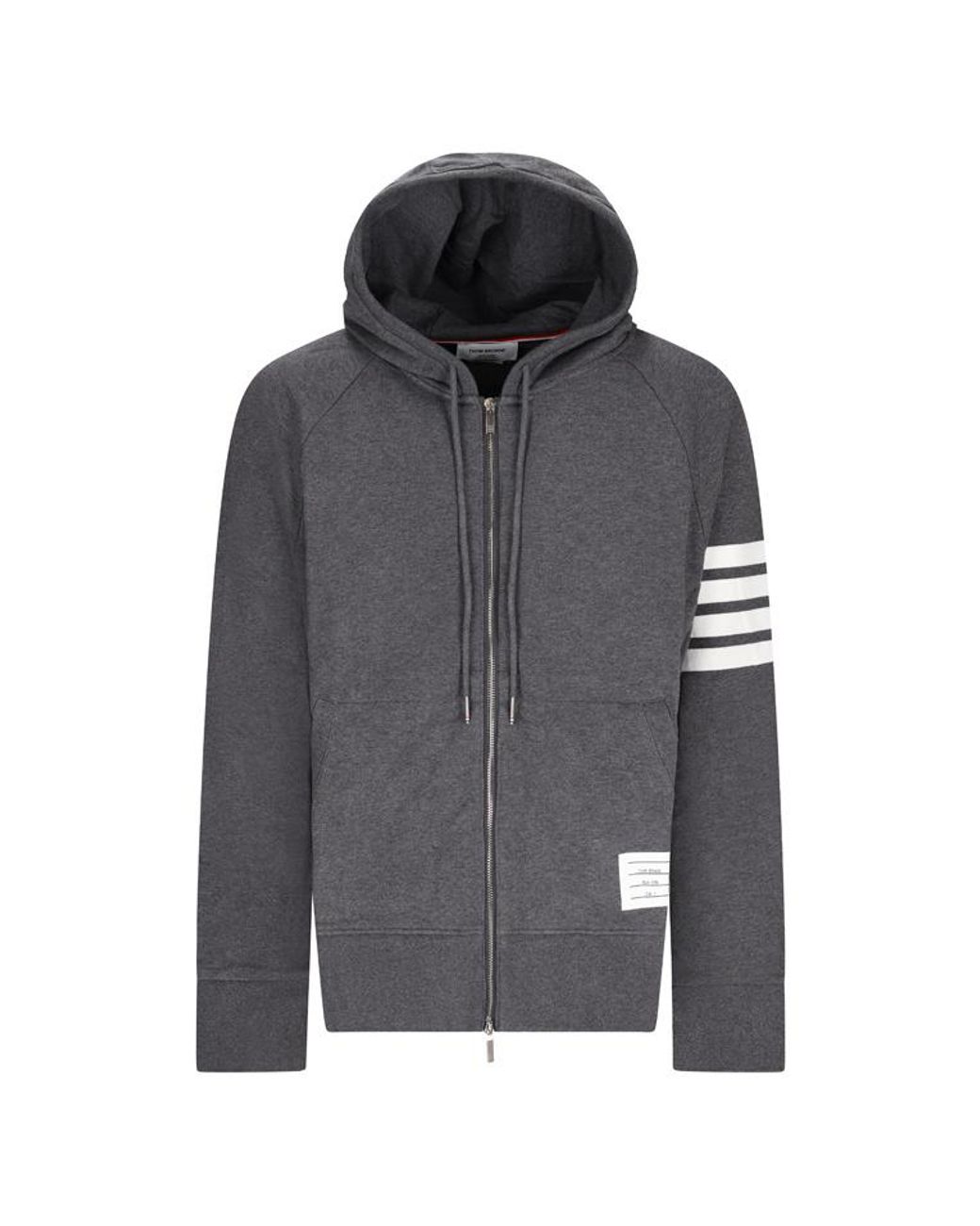 Thom Browne Gray 4-Bar Striped Zipped Jacket for men