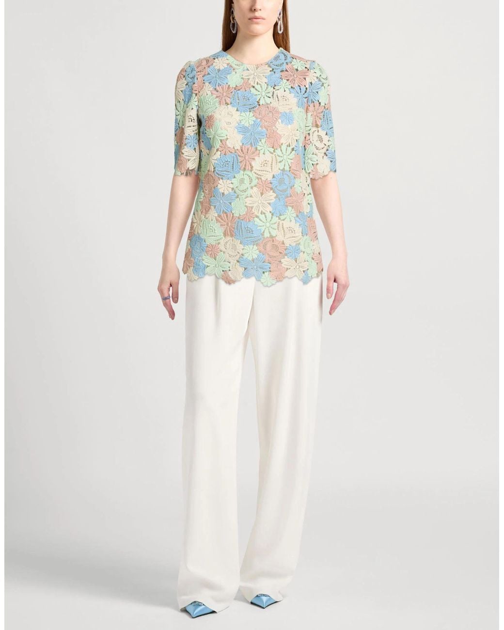 Dolce & Gabbana Blue Top Cotton