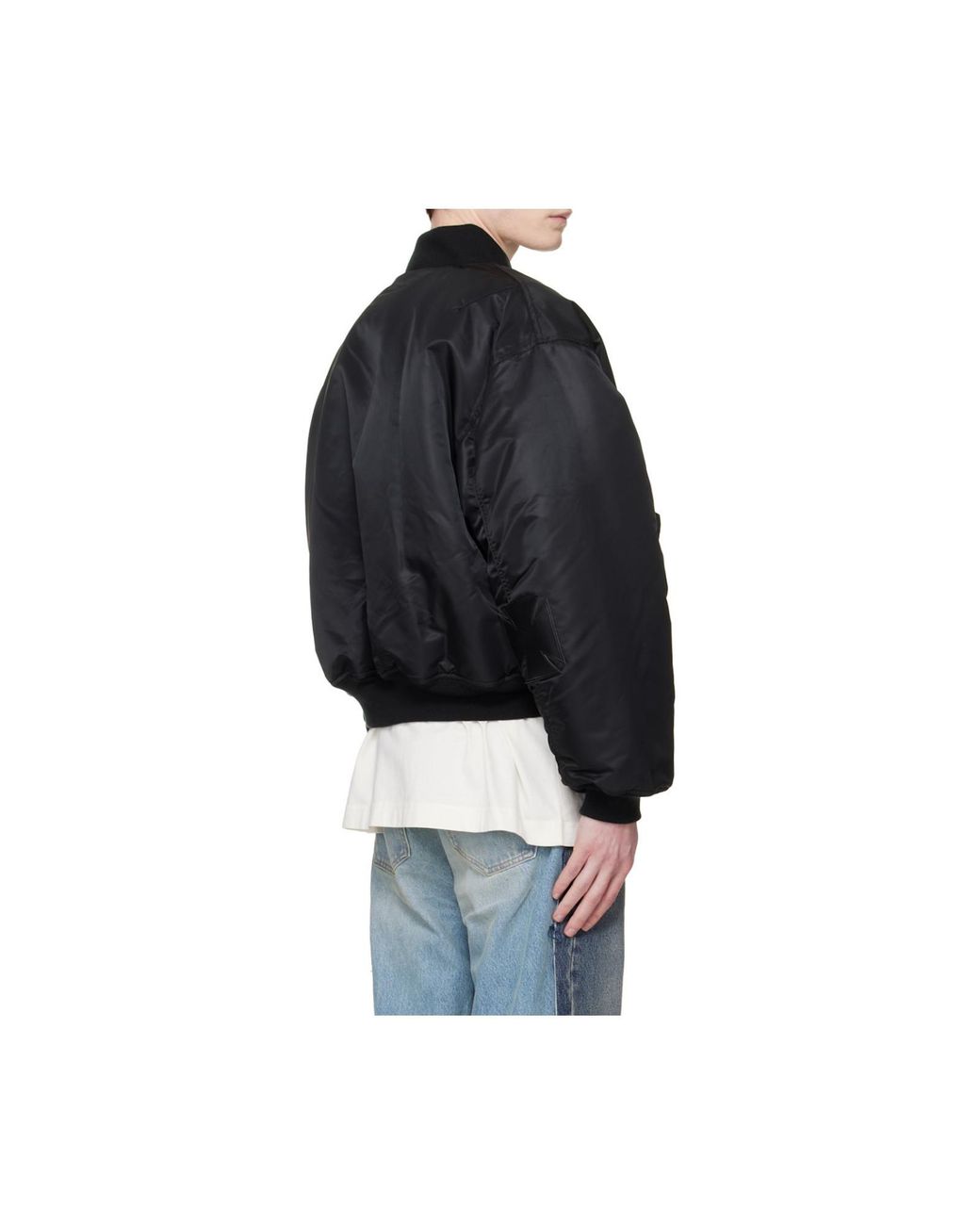 Vetements Black Zip-Fastening Bomber Jacket for men
