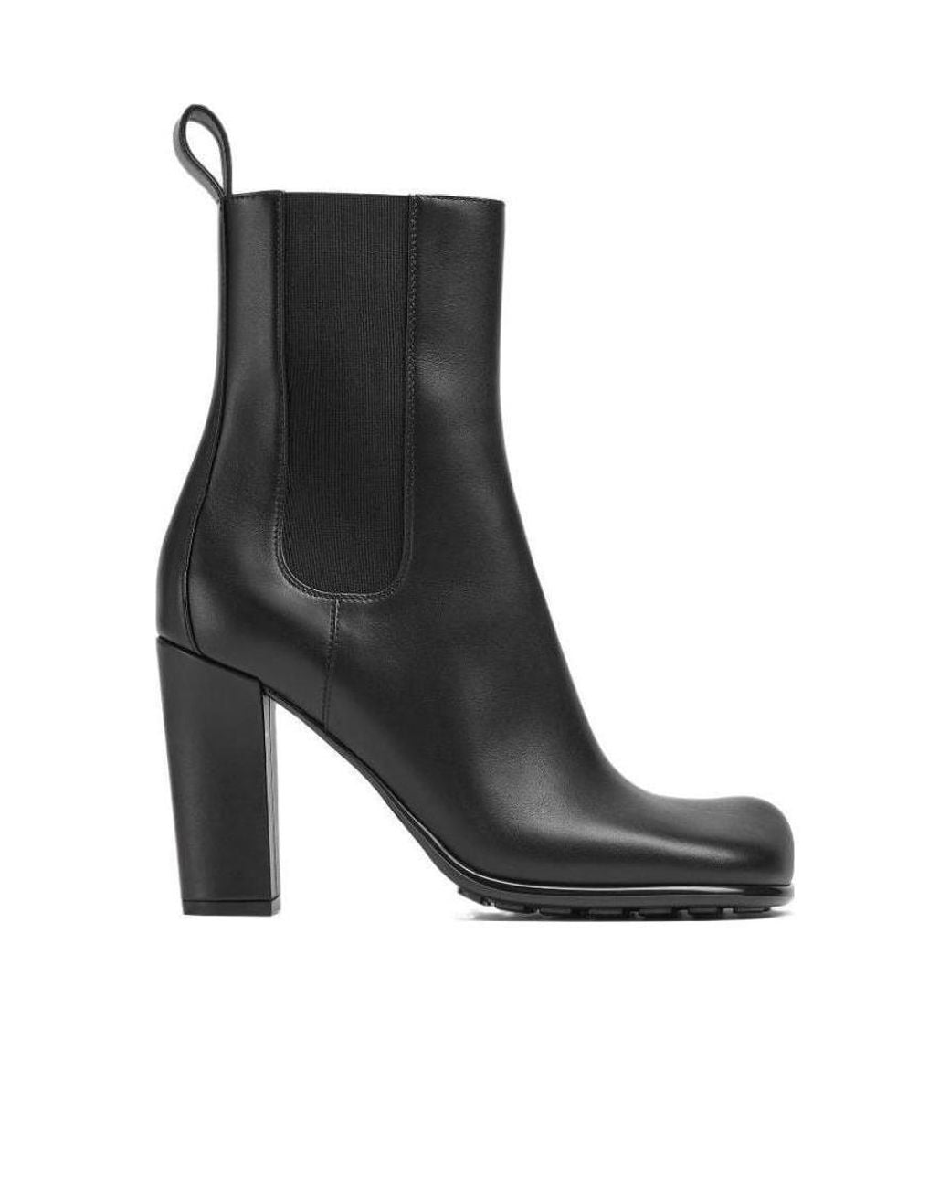 Bottega Veneta Black Strom Heeled Chelsea Boots