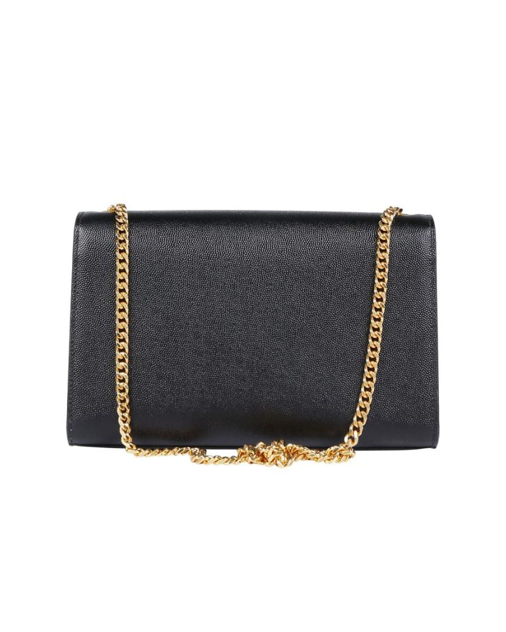 Saint Laurent Black Kate Medium Shoulder Bag