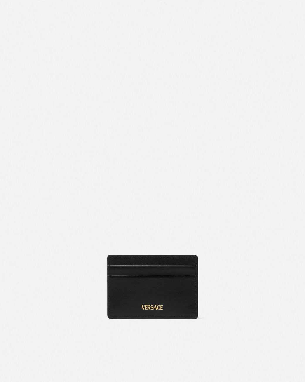 Versace Black La Medusa Card Holder for men