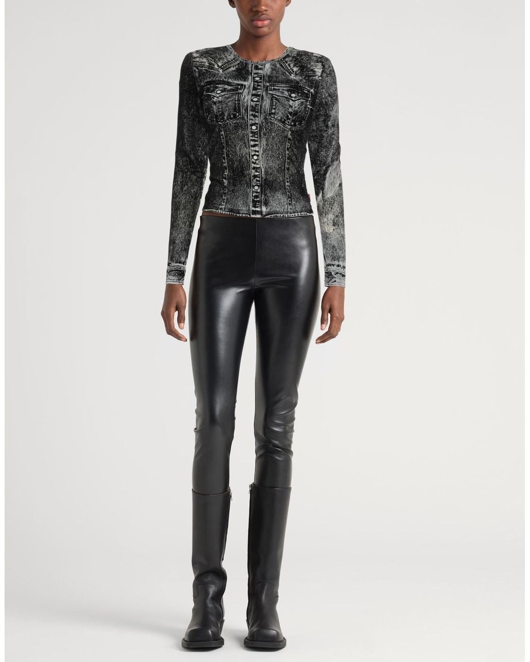 DIESEL Black Two-Tone Top