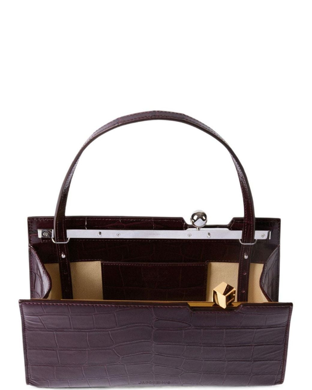Jacquemus Purple The Salon Structured Shoulder Bag