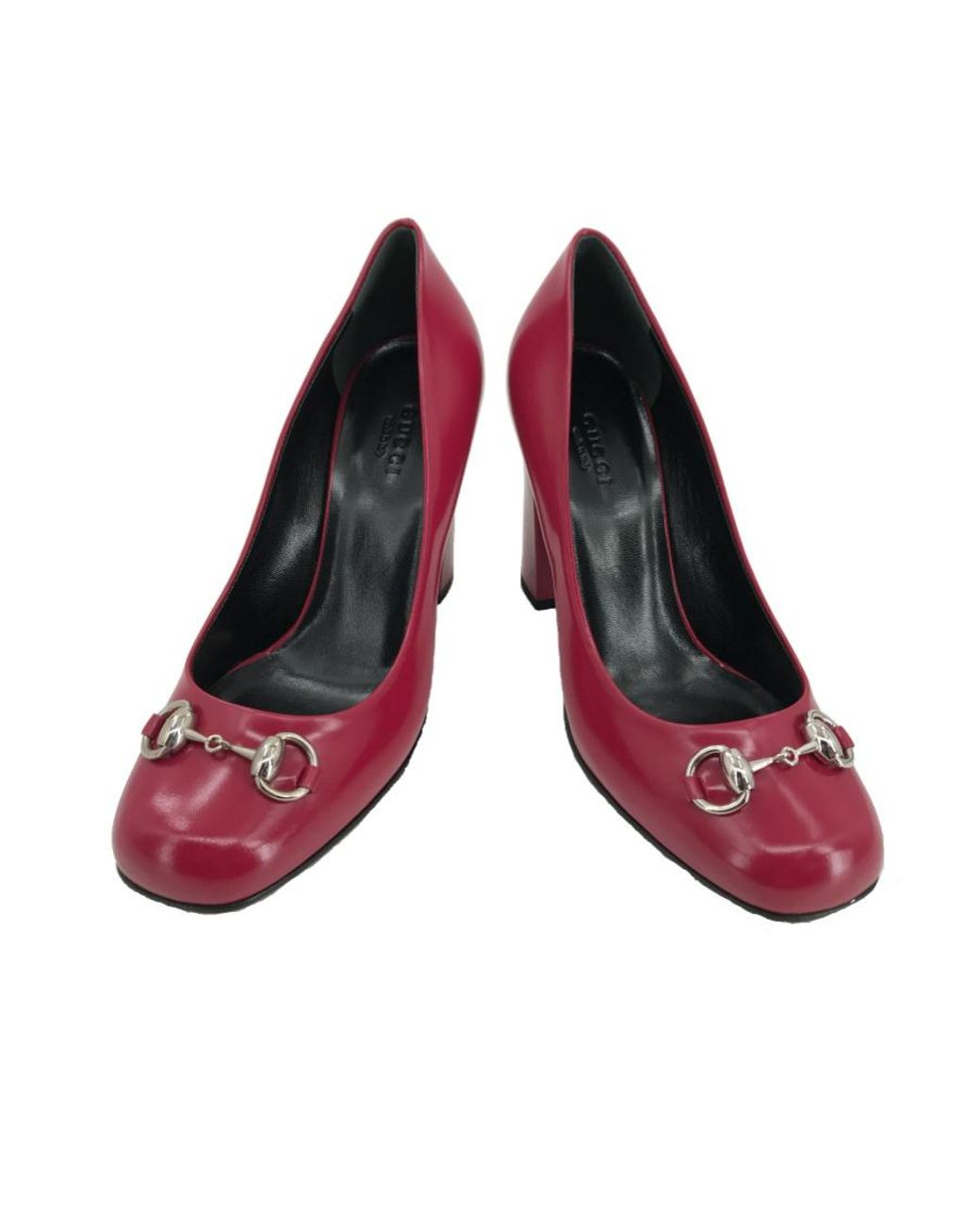 Gucci Red Thick Heels