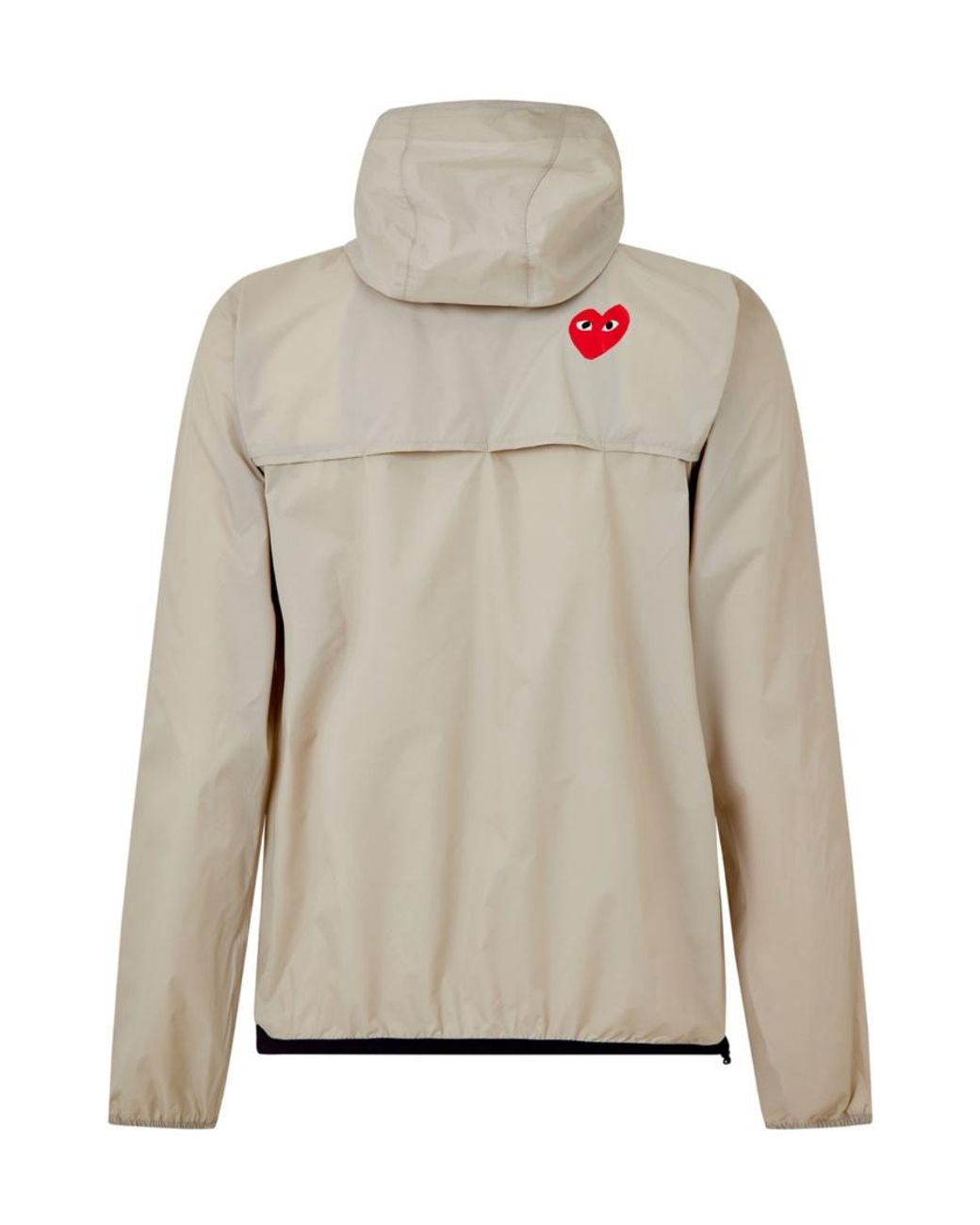 COMME DES GARÇONS PLAY Gray X K-Way Hooded Jacket for men