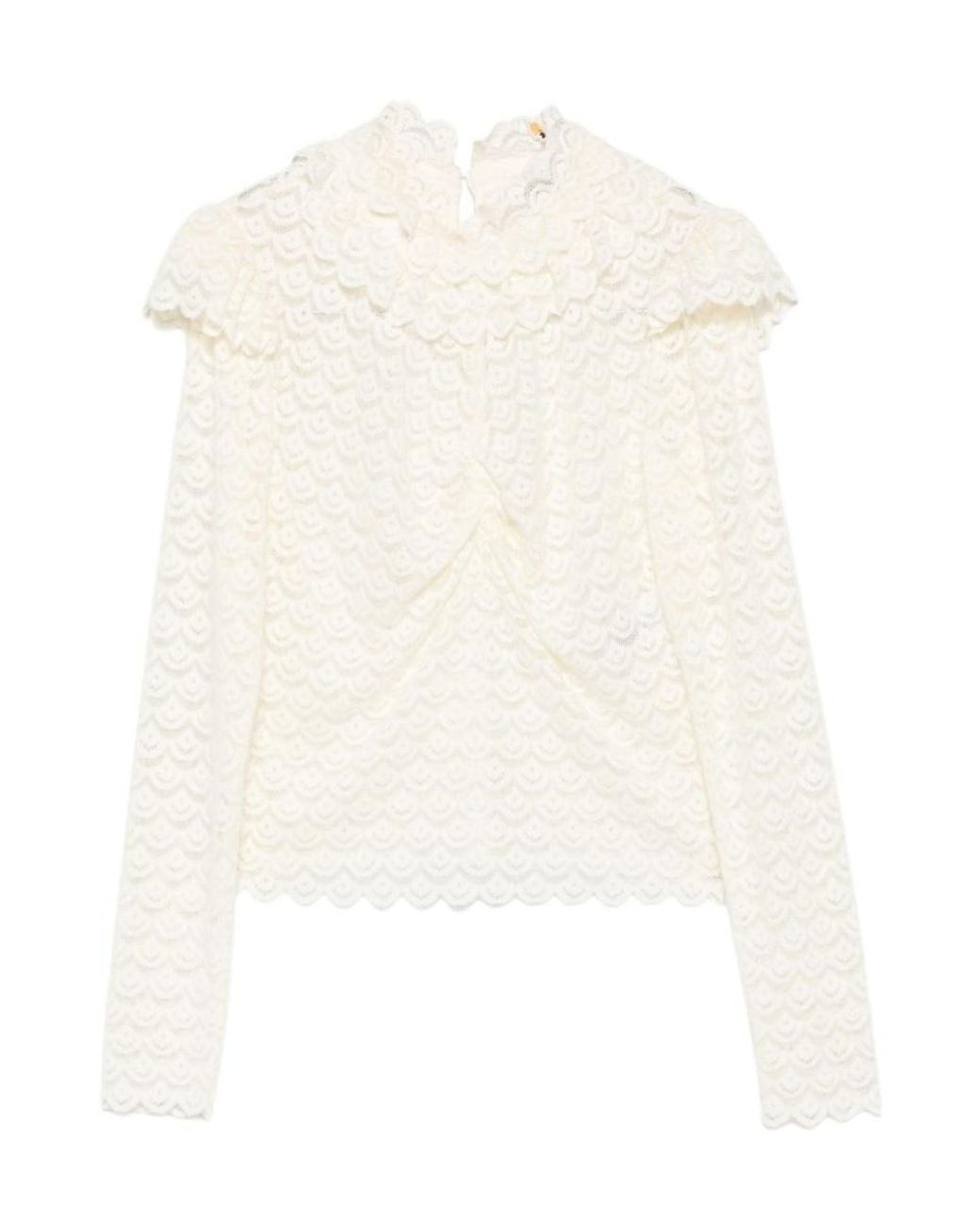 Farm Rio White Long-Sleeved Top