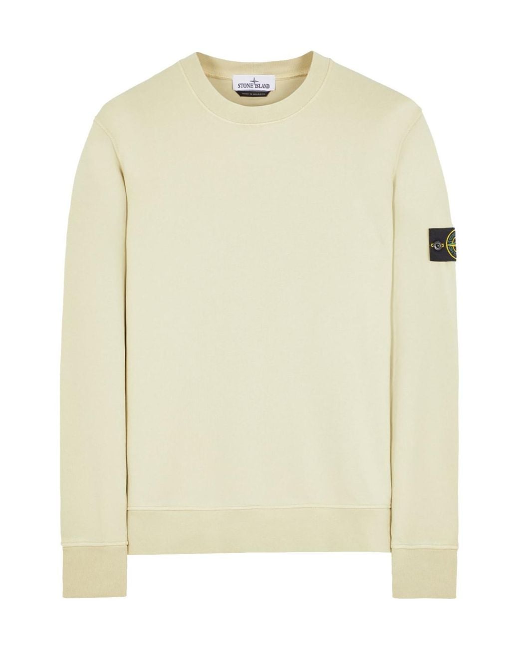 Stone Island Natural Compass Patch Crewneck Sweatshirt for men