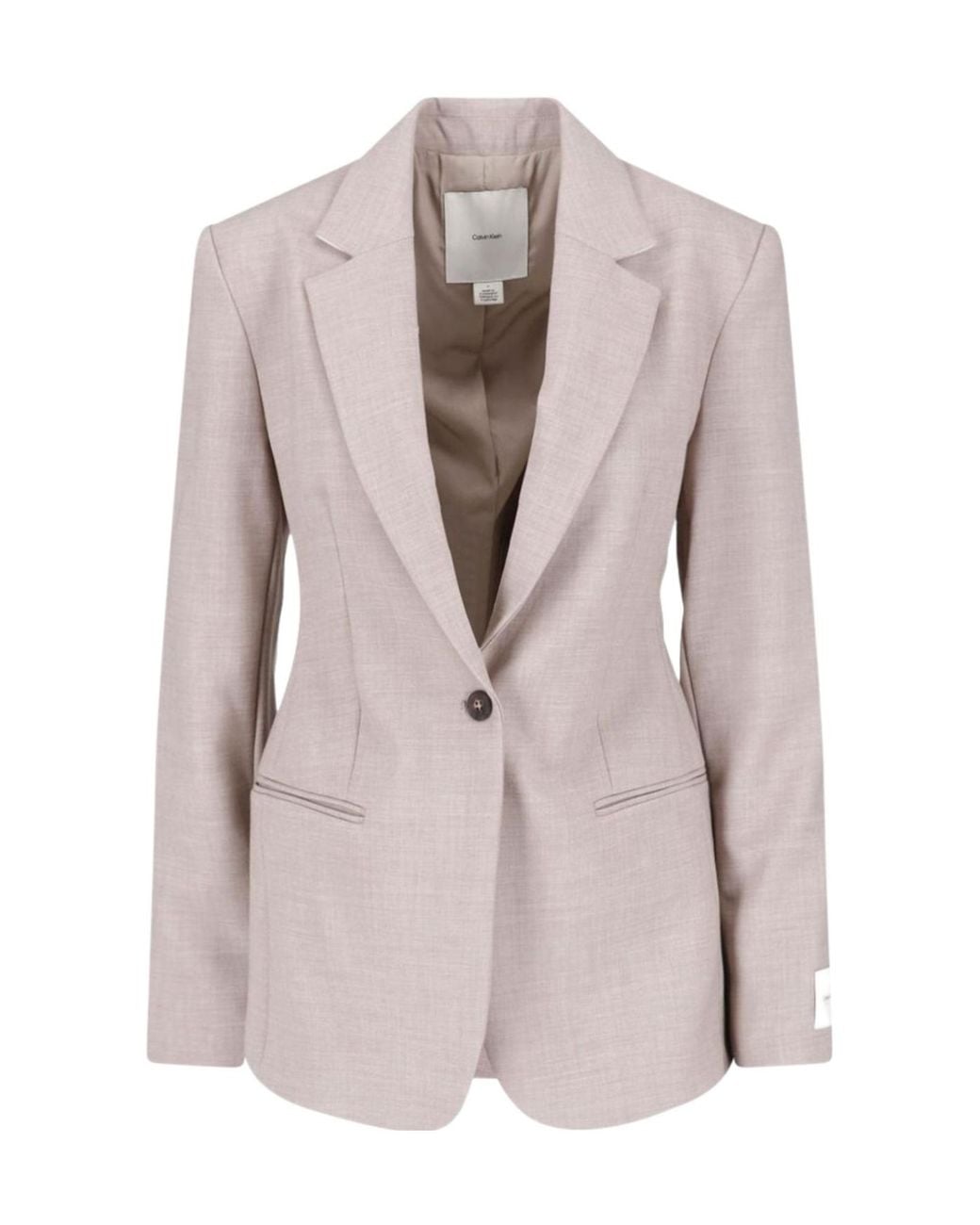 Calvin Klein Pink Single-Breasted Blazer